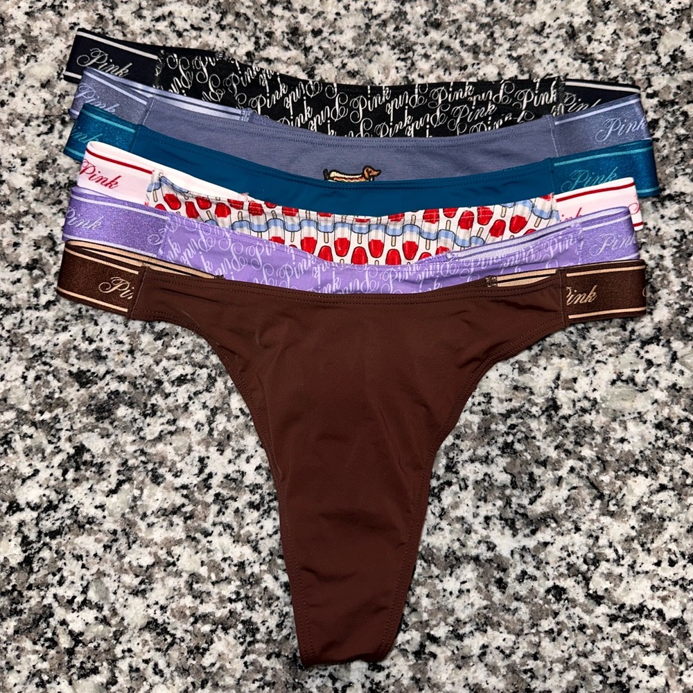 Victoria’s Secret Pink “6”  Pair Panty Bundle